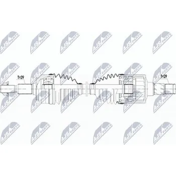 Poloosa kola Hnací hřídel - poloosa NTY NPW-CH-068