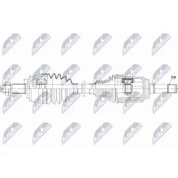 Poloosa kola Hnací hřídel - poloosa NTY NPW-FT-096