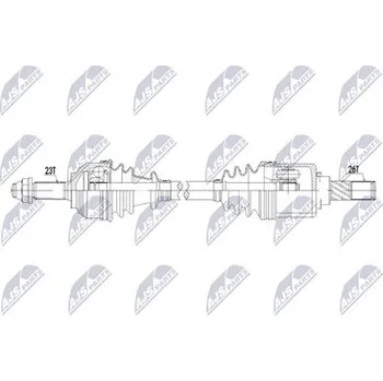 Poloosa kola Hnací hřídel - poloosa NTY NPW-NS-199