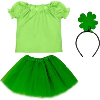 Karnevalový kostým KOSTÝM ČTYŘLÍSTEK KOSTÝM JETEL ZELENÝ 98-110