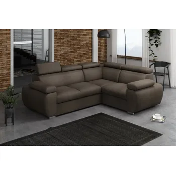 Sedací souprava FALCO Rohová sedací souprava Brooklyn I pravá hnědá
