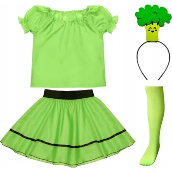 Karnevalový kostým KOSTÝM BROKOLICE ZELENINA PŘEVLEK BROKOLICE 134-140
