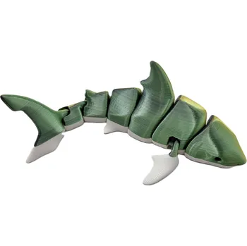 Home Made Dekorace - Žralok zelenozlatý Velikost: žralok