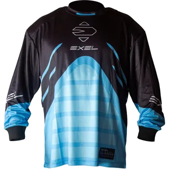 Florbal Exel G MAX GOALIE JERSEY NBLUE/BLACK Brankářský dres XL, modrá / černá