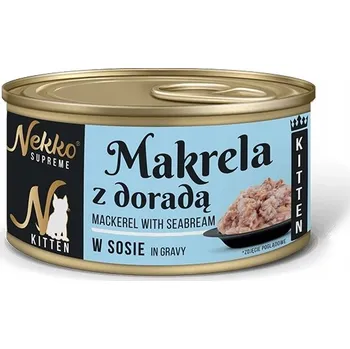 Krmivo pro kočku Nekko KITTEN Makrela Dorada krmivo mokré konzerva 0,08 kg