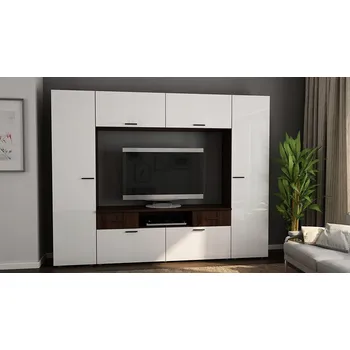 Obývací stěna Skříň RTV Sada nábytku do obývacího pokoje 240 cm 18 mm - Moderní dekor