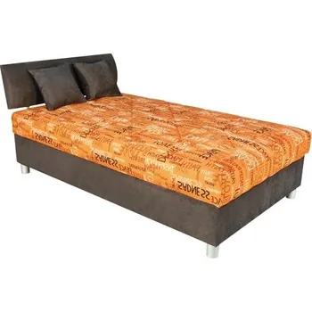 Postel BLANAŘ Čalouněná postel Tesla 120x200 oranžová