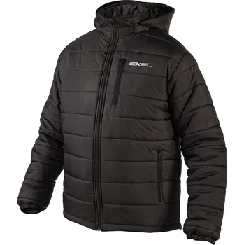Pánská softshellová bunda Exel SUPERIOR HOODED DOWN JACKET Zimní bunda S, černá