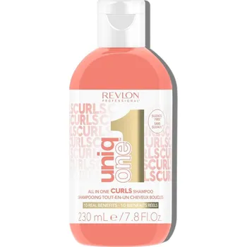 Šampon Revlon Professional Uniq One Curls Shampoo bezsulfátový šampon pro vlnité a kudrnaté vlasy 230 ml