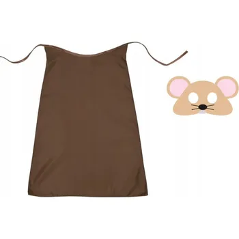 Karnevalový kostým KOSTÝM MYŠ MYŠKA MASKA PLÁŠŤ 55cm 2ks