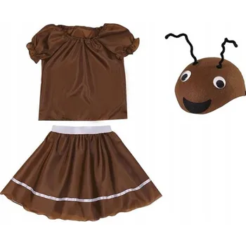 Karnevalový kostým KOSTÝM MRAVENČÍ SUKNĚ HALENKA ČEPICE 116-128