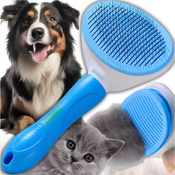 Kartáč pro zvířata Kartáč pro psy a kočky Lweight samočisticí, pro všechny typy srsti