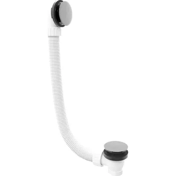 Sifon Polysan Vanová souprava , click-clack, délka 1200mm, zátka 72mm, chrom 71858