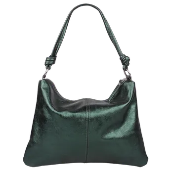 Kabelka NovaKabelka.cz Kožená italská kabelka Giuseppina Verde Lucida