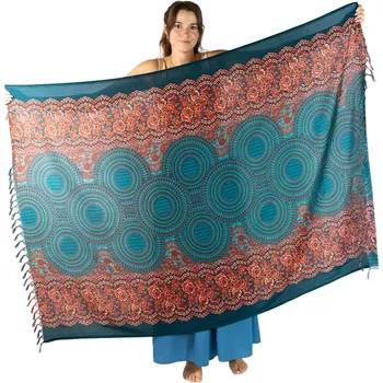 Šátek Sarong / pareo / plážový šátek s mandalami Khamisi Anada, Sittar.cz POSLEDNÍ KUS!