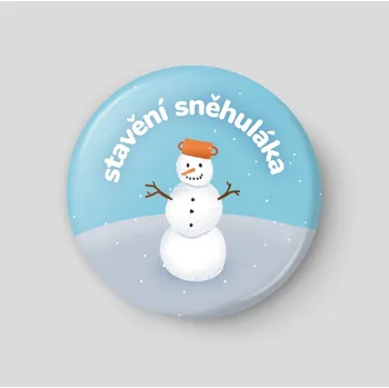 Magnetická kreslící tabulka Stavění sněhuláka - plánovací magnetka