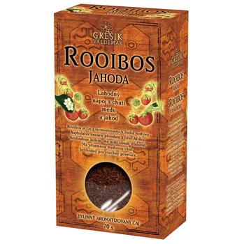 Nápoj Valdemar Grešík Rooibos čaj jahoda 70 g