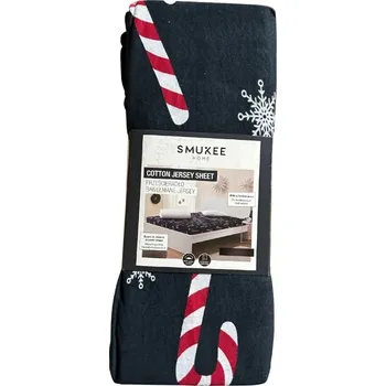 Prostěradlo Prostěradlo s gumičkou Smukee bavlna 200 x 200 cm