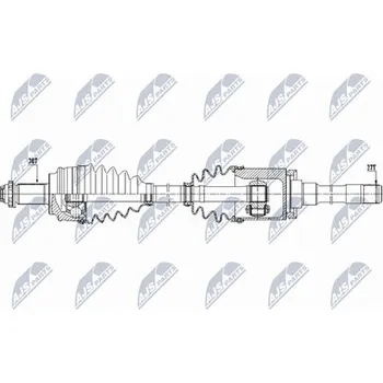Poloosa kola Hnací hřídel - poloosa NTY NPW-BM-152