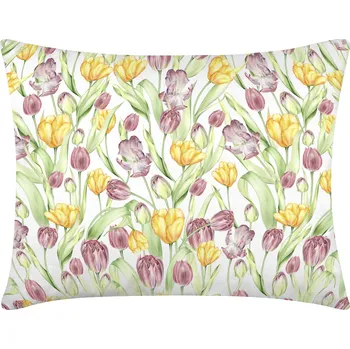 Povlečení DARRÉ Bavlněný povlak na polštář Tulipánové pole Velikost: 70 x 90