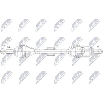 Poloosa kola Hnací hřídel - poloosa NTY NPW-MG-001