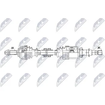 Hnací hřídel - poloosa NTY NPW-NS-200
