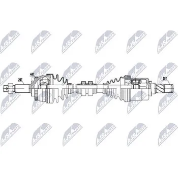 Poloosa kola Hnací hřídel - poloosa NTY NPW-NS-197