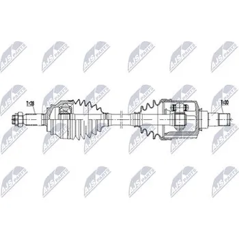Poloosa kola Hnací hřídel - poloosa NTY NPW-MS-116