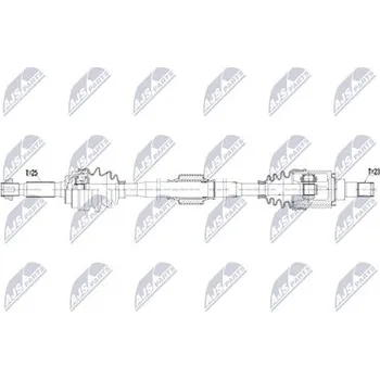 Poloosa kola Hnací hřídel - poloosa NTY NPW-MS-132