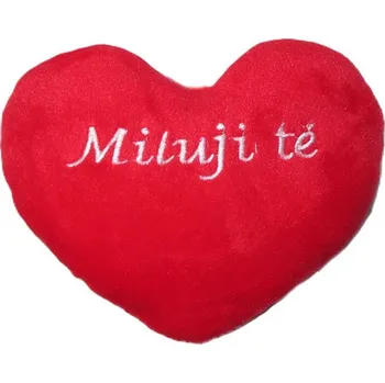 Polštář Vizopol Srdce Miluji tě, 15 cm