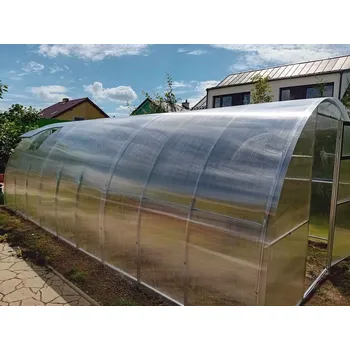 Skleník Polykarbonátový skleník Goliáš Délka skleníku: 10 m, Tloušťka polykarbonátu: 6 mm