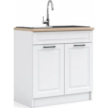 FALCO Kuchyňská skříňka Provance ZL80 2D1B Dřevo: FAF-bílý mat