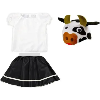 Karnevalový kostým Kostým kravička sukně halenka čepice 98-110