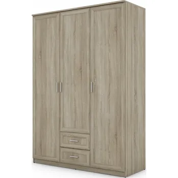 Šatní skříň Skříň eMeblast Skříně s otevíracími dveřmi 150 x 210 x 56 cm dub sonoma světlý