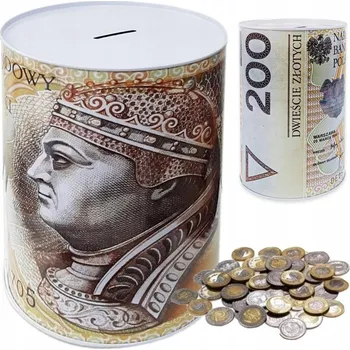 Pokladnička Velká kovová pokladnička XL na bankovky a mince, uzamykatelná