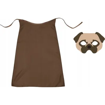 Karnevalový kostým KOSTÝM PEJSEK MASKA PLÁŠTĚNKA 75cm 2el