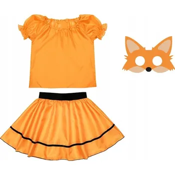 Karnevalový kostým KOSTÝM LIŠKA LIŠKA SUKNĚ MASKA 98-110 3 díly