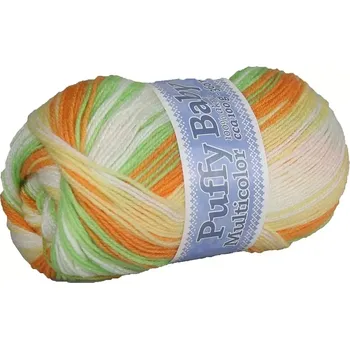Galanterie Příze Puffy baby NGM 530 oranžovozelená