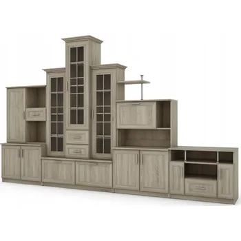 Obývací stěna Nábytek do obývacího pokoje eMeblast dub sonoma světlý