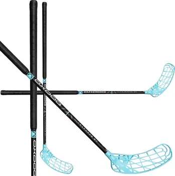 Florbal Oxdog ULTRAFORCE 29 TB ROUND MB Florbalová hůl černá / tyrkysová, Levá (levá ruka dole), 96cm (=106cm)