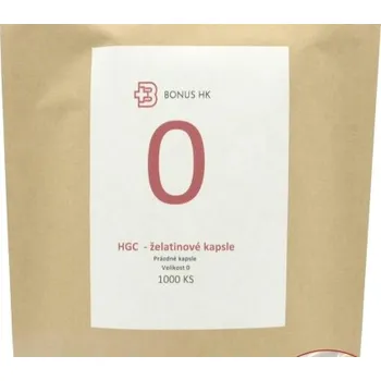 Lékovka Prázdné želatinové kapsle 0 balení 1000ks