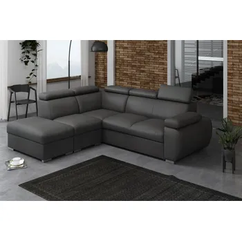 Sedací souprava FALCO Rohová sedací souprava Brooklyn V levá tmavě šedá