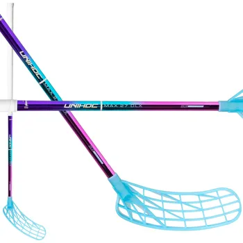 Florbal Unihoc Unilite MAX 27 DLX Classic Edition Florbalová hůl multicolor, Levá (levá ruka dole), 100cm (=110cm)