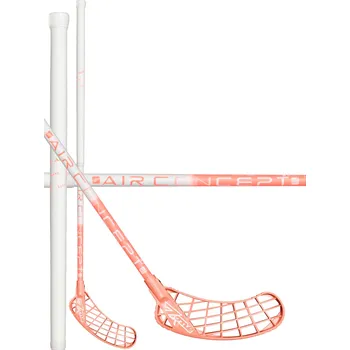 Florbal Zone floorball MONSTR AIR SL Curve 1.0° 27 white/light coral Florbalová hokejka bílá / červená, Pravá (pravá ruka dole), 96cm (=106cm)