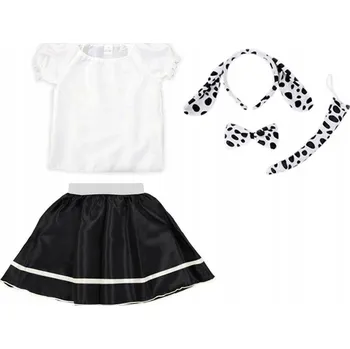 Karnevalový kostým KOSTÝM PRO DALMATIN PSA 116-128 5dílů