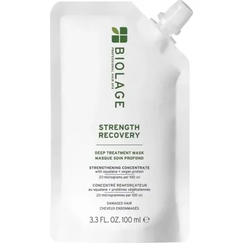 Vlasová regenerace Biolage Strength Recovery Deep Treatment Mask maska pro poškozené a oslabené vlasy 100 ml