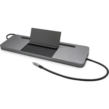 i-tec USB-C Metal Ergonomic 4K 3x Display Docking Station + Power Delivery 85 W