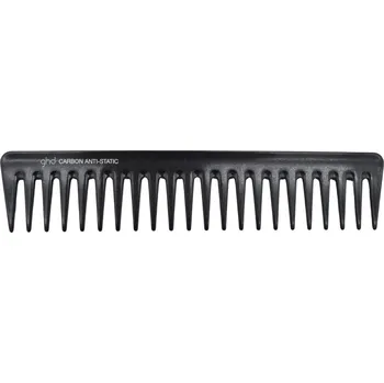 hřeben ghd Carbon Detangling Comb hřeben vhodný k rozčesávání Černá