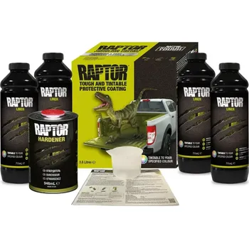 RAPTOR 2K Touch and Tintable Protective Coating tónovatelný ochranný nátěr – sada 3,8 L