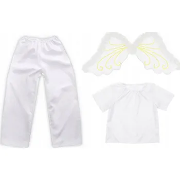 Karnevalový kostým KOSTÝM ANDĚL KOSTÝM ANDĚLA PŘEVLEK JASEŁKA KŘÍDLA KALHOTY 134-140